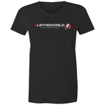 LSTHEWORLD women's black t-shirt