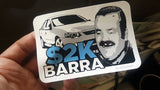 $2K Barra sticker