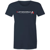 LSTHEWORLD women's navy t-shirt