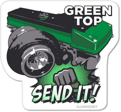 Australian Green top Barra sticker