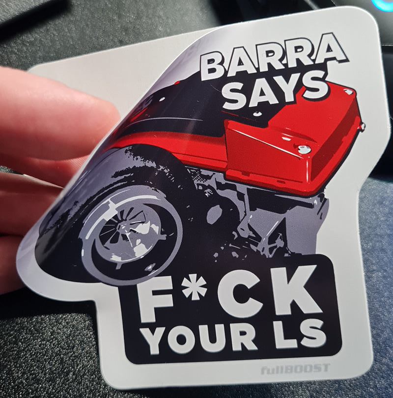 Barra Roo Sticker BARRA says - White – fullBOOST