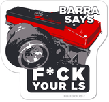 Australia Ford Barra says no LS sticker