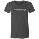 LSTHEWORLD women's dark grey t-shirt
