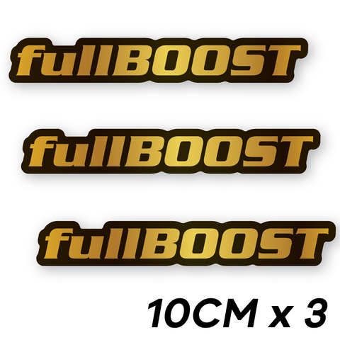 fullBOOST Gold 10cm sticker